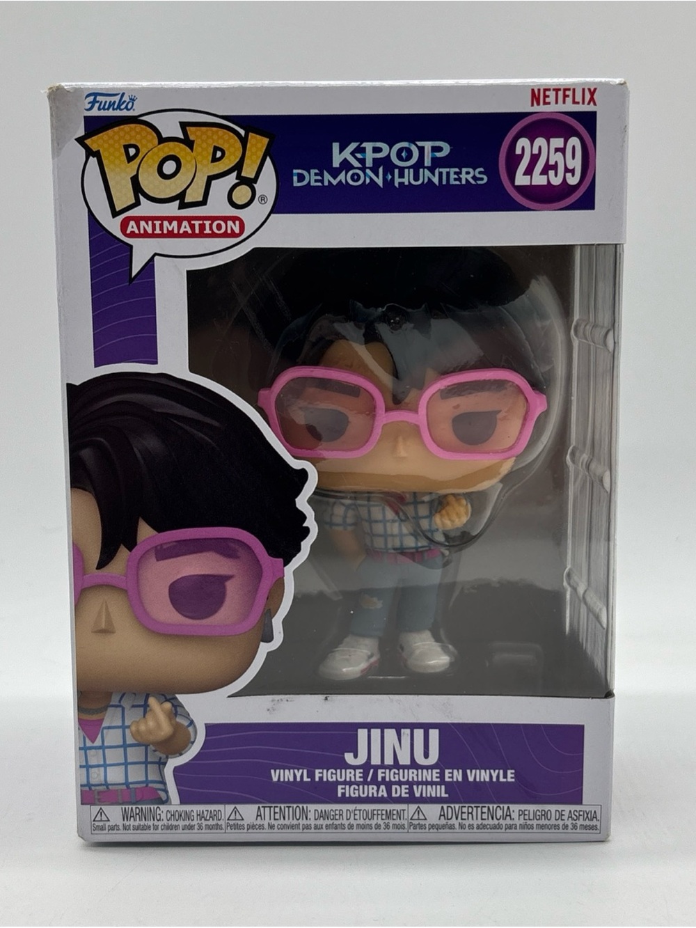 Funko Pop! Animation K-Pop Demon Hunters #2259 Jinu Vinyl Figure - Damaged Box